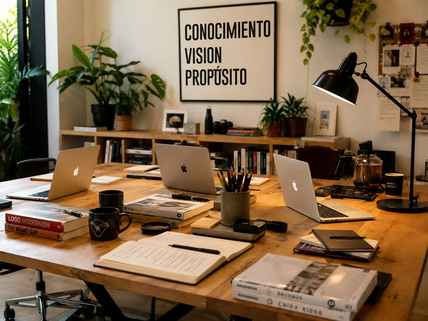 El equipo de Studia Hub trabajando en la oficina